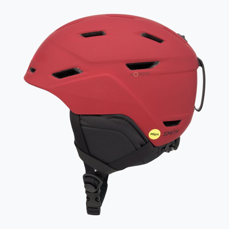 Kask narciarski Smith Mission MIPS matte crimson 5