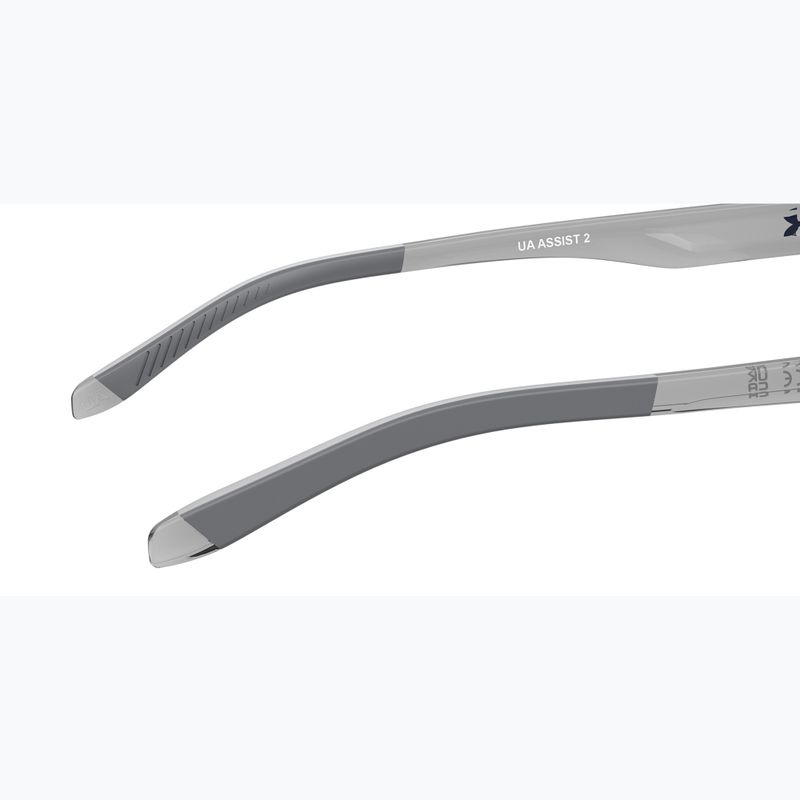 Okulary przeciwsłoneczne męskie Under Armour Assist 2 grey blue/grey blue multilayer polarized 8
