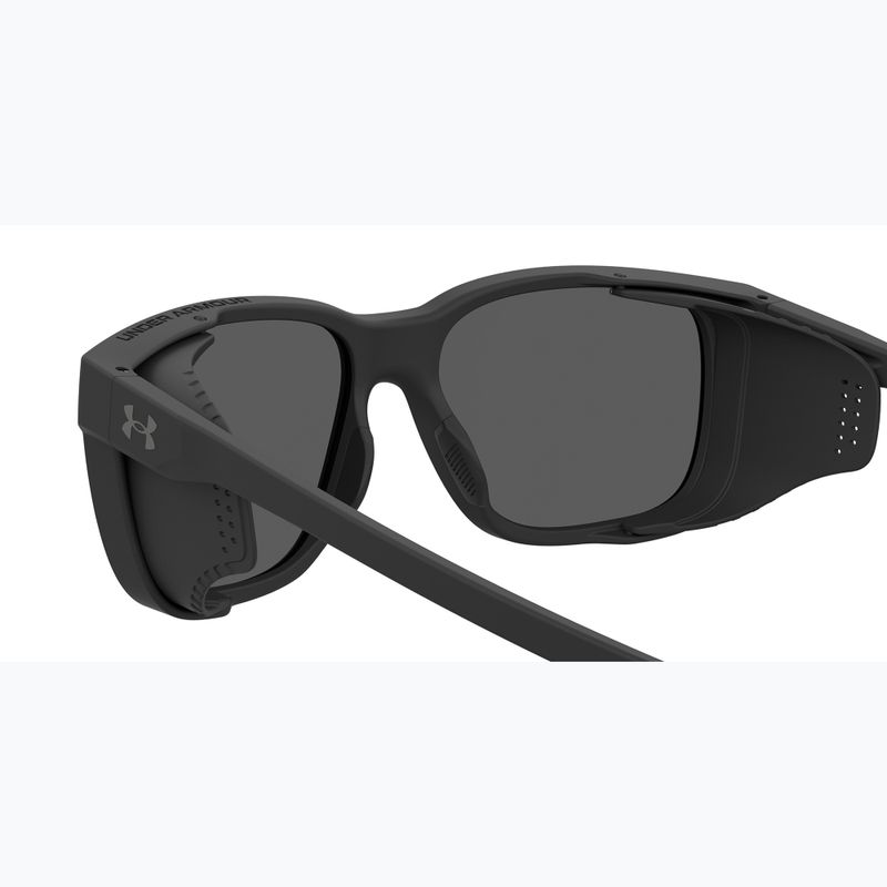 Okulary przeciwsłoneczne męskie Under Armour Glacial matte black/grey blue mirror silver polarized o 6