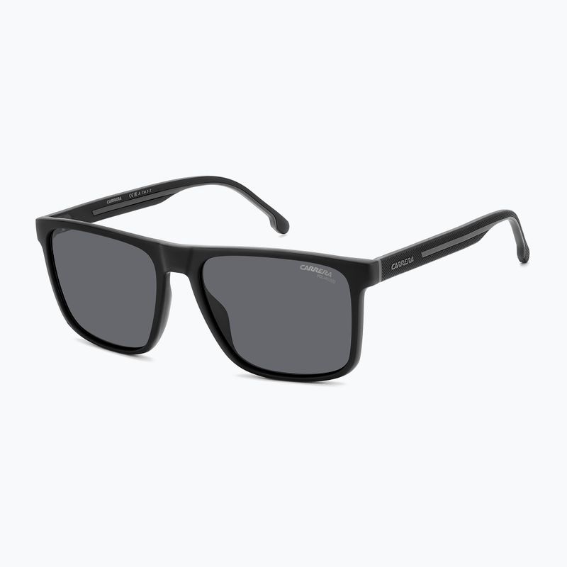 Okulary przeciwsłoneczne męskie Carrera 8064/S black grey/grey polarized 2