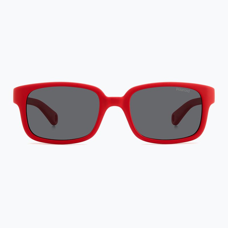 Okulary przeciwsłoneczne dziecięce Polaroid PLD K008/S matte red/grey polarized 3