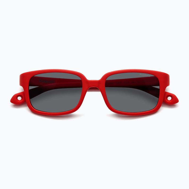 Okulary przeciwsłoneczne dziecięce Polaroid PLD K008/S matte red/grey polarized 4
