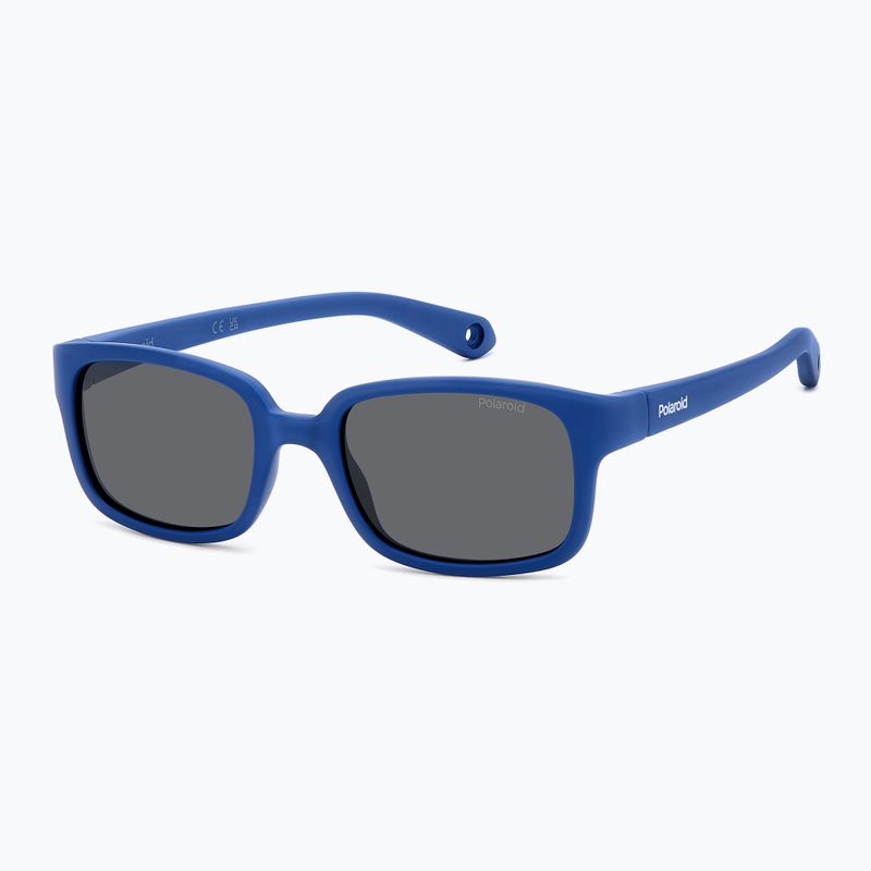 Okulary przeciwsłoneczne dziecięce Polaroid PLD K008/S matte blue/grey polarized 2