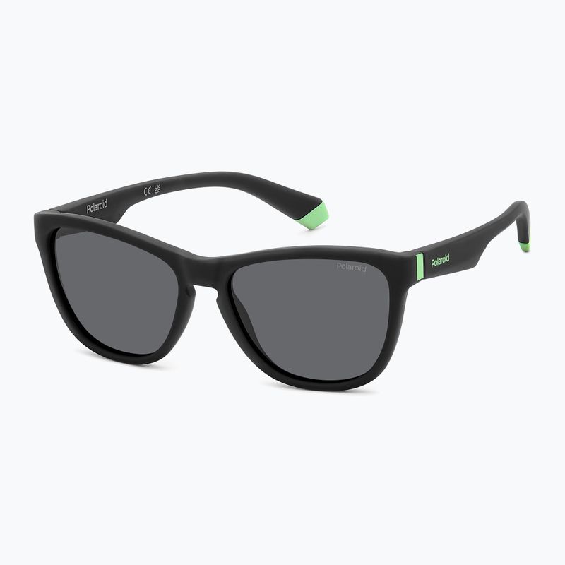 Okulary przeciwsłoneczne dziecięce Polaroid PLD 8056/S matte black/grey polarized 2