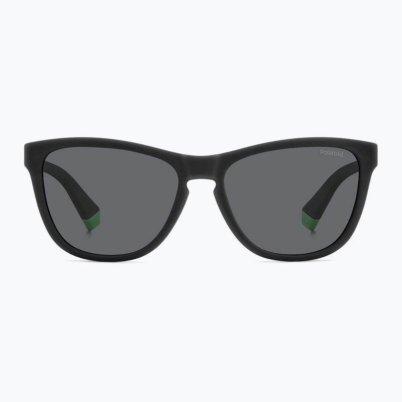 Okulary przeciwsłoneczne dziecięce Polaroid PLD 8056/S matte black/grey polarized 3