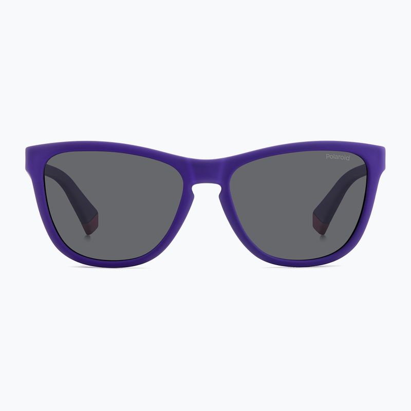 Okulary przeciwsłoneczne dziecięce Polaroid PLD 8056/S matte violet/grey polarized 3