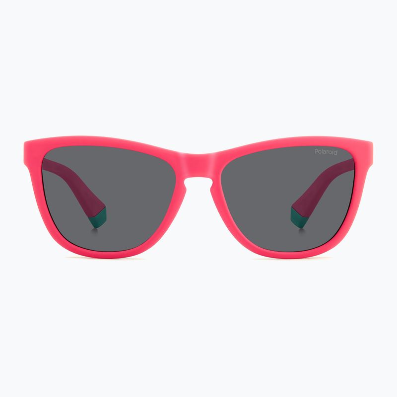 Okulary przeciwsłoneczne dziecięce Polaroid PLD 8056/S matte pink/grey polarized 3