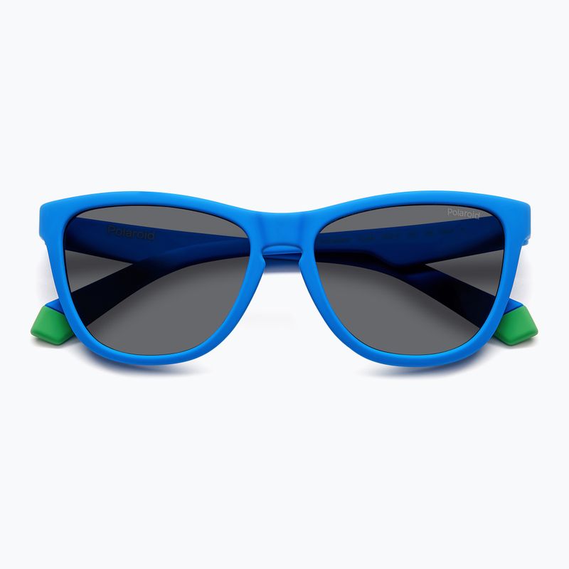 Okulary przeciwsłoneczne dziecięce Polaroid PLD 8056/S matte blue/grey polarized 4
