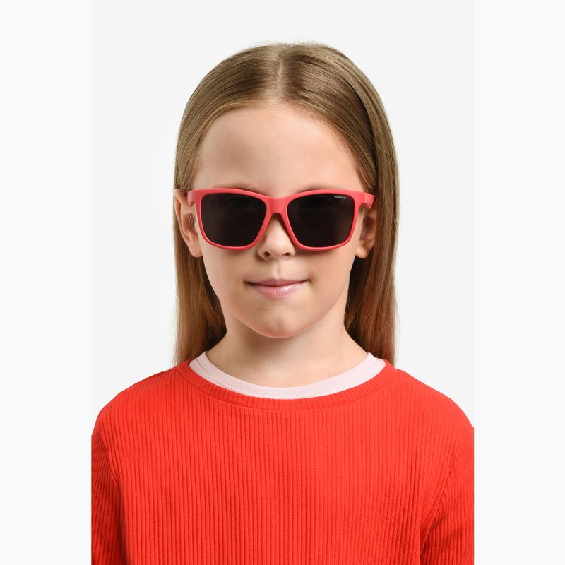 Okulary przeciwsłoneczne dziecięce Polaroid PLD 8057/S matte red/grey polarized 6