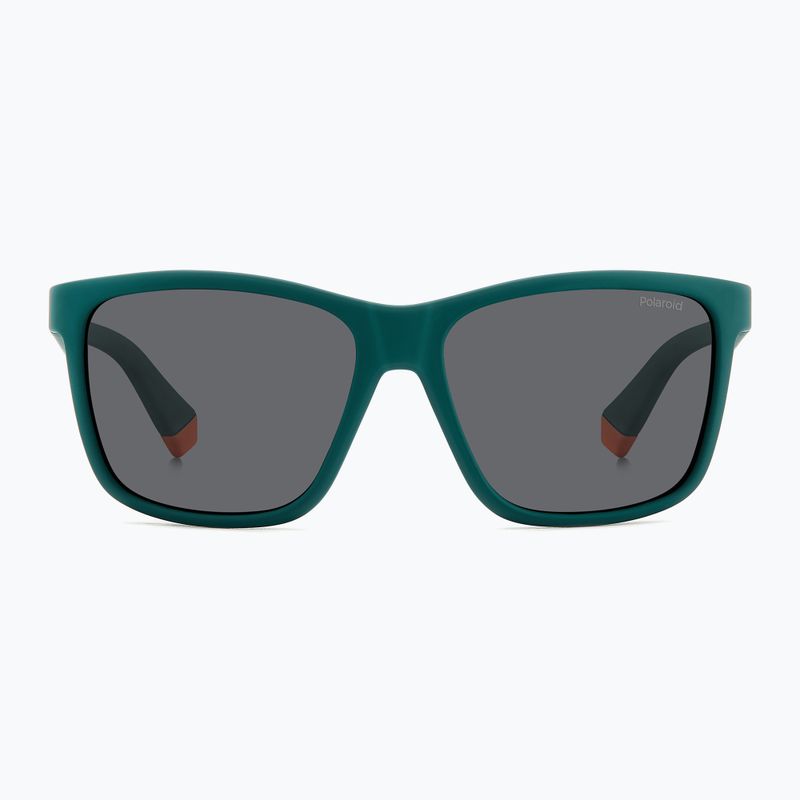 Okulary przeciwsłoneczne dziecięce Polaroid PLD 8057/S matte green/grey polarized 3