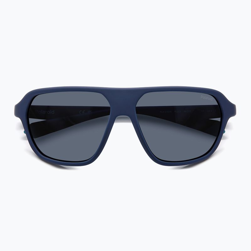 Okulary przeciwsłoneczne Polaroid PLD 2152/S matte blue/blue polarized 3