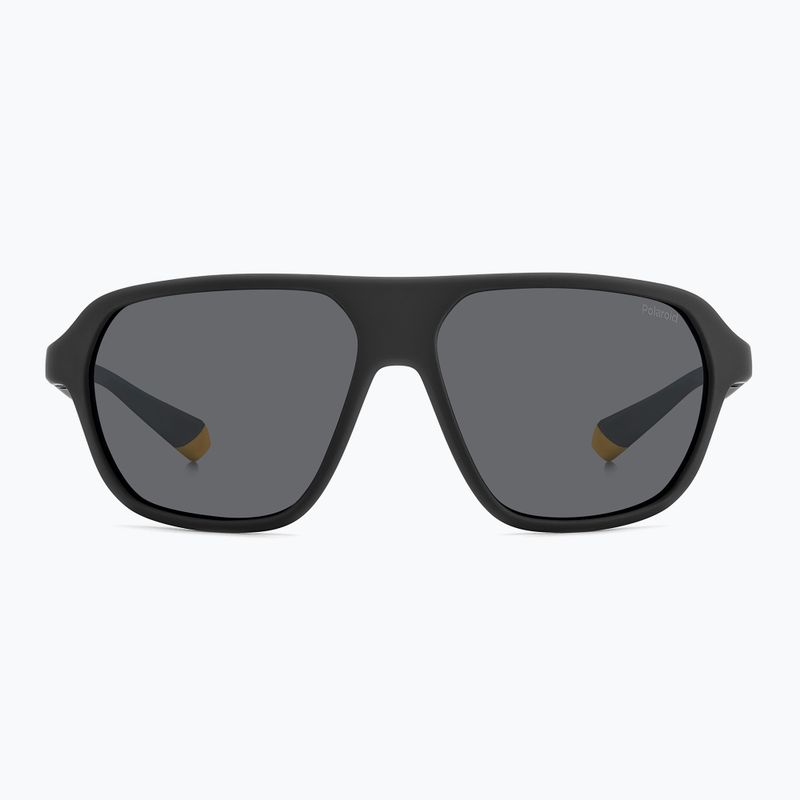 Okulary przeciwsłoneczne Polaroid PLD 2152/S matte black yellow/grey polarized 2