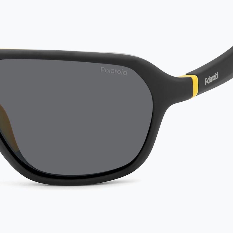 Okulary przeciwsłoneczne Polaroid PLD 2152/S matte black yellow/grey polarized 5