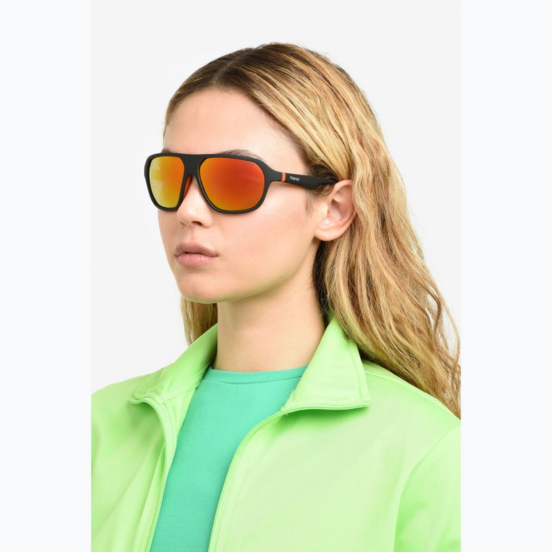 Okulary przeciwsłoneczne Polaroid PLD 2152/S matte black red/red multilayer polarized 6