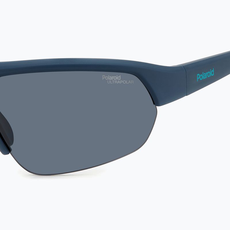 Okulary przeciwsłoneczne Polaroid PLD 7048/S matte blue/grey polarized high contrast 5
