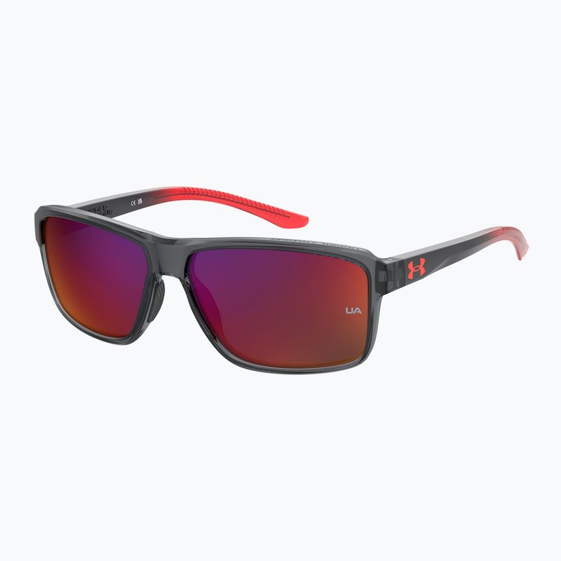 Okulary przeciwsłoneczne męskie Under Armour Kickoff S3 grey red/grey infrared 2