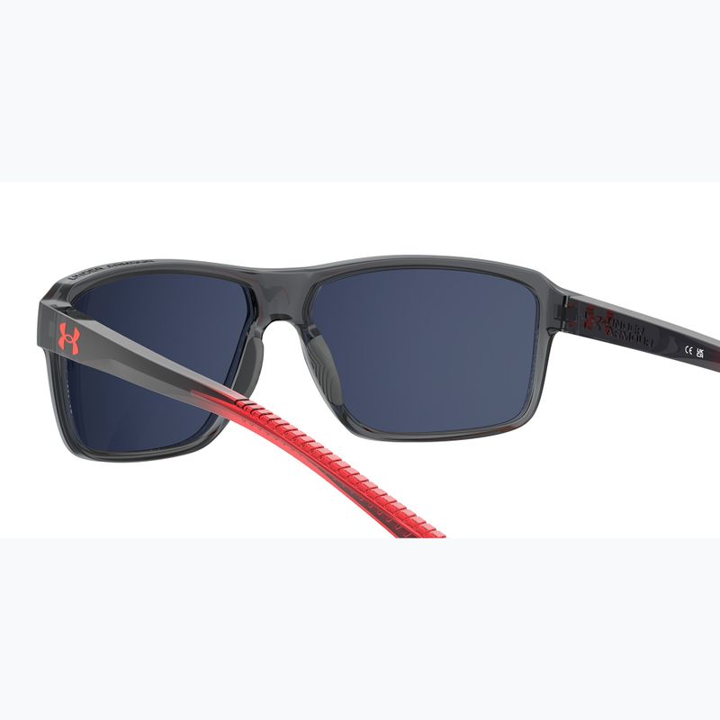 Okulary przeciwsłoneczne męskie Under Armour Kickoff S3 grey red/grey infrared 6