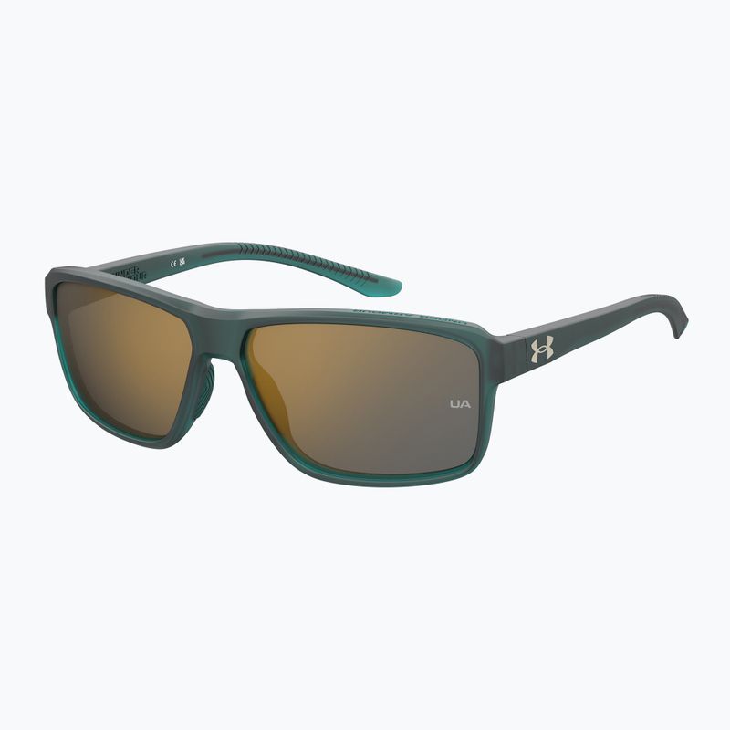 Okulary przeciwsłoneczne męskie Under Armour Kickoff S3 crystal teal/copper mirror 2