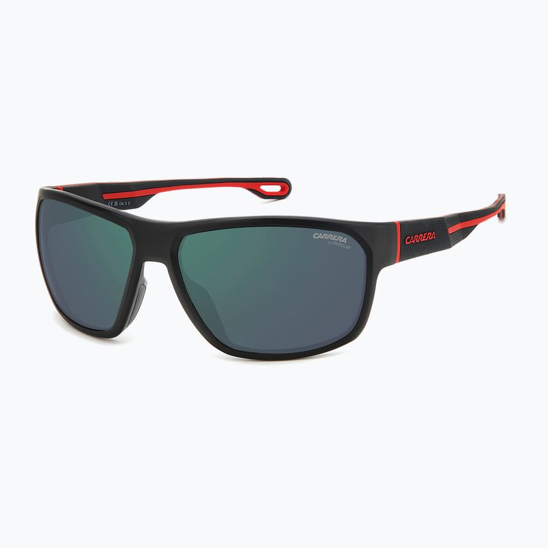 Okulary przeciwsłoneczne męskie Carrera 4018/S matte black red/green grey hight contrast anti reflex 2