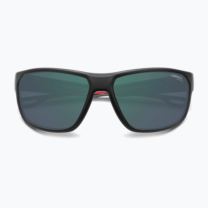 Okulary przeciwsłoneczne męskie Carrera 4018/S matte black red/green grey hight contrast anti reflex 4