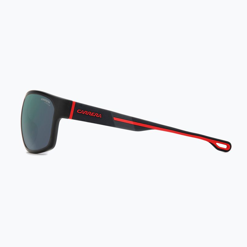 Okulary przeciwsłoneczne męskie Carrera 4018/S matte black red/green grey hight contrast anti reflex 5