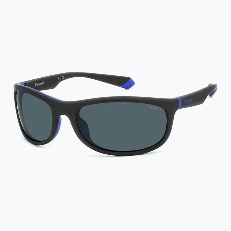 Okulary przeciwsłoneczne Polaroid PLD 2154/S matte black blue/blue polarized 2