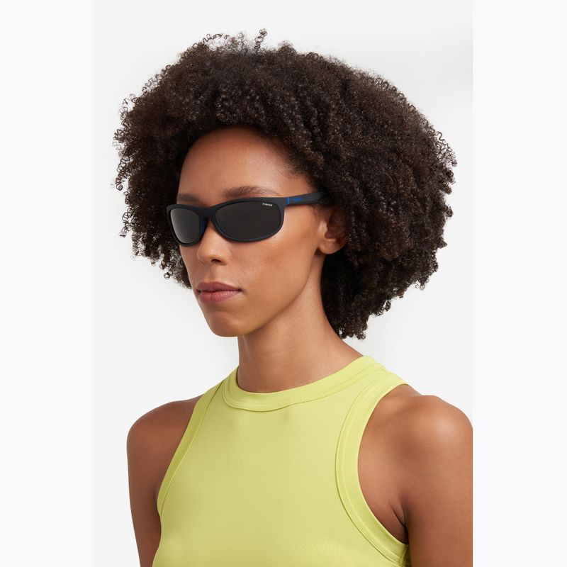 Okulary przeciwsłoneczne Polaroid PLD 2154/S matte black blue/blue polarized 8