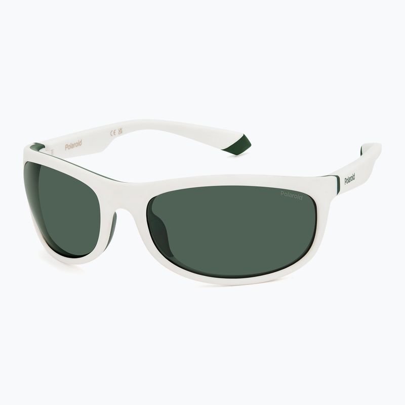Okulary przeciwsłoneczne Polaroid PLD 2154/S matte white/green polarized 2