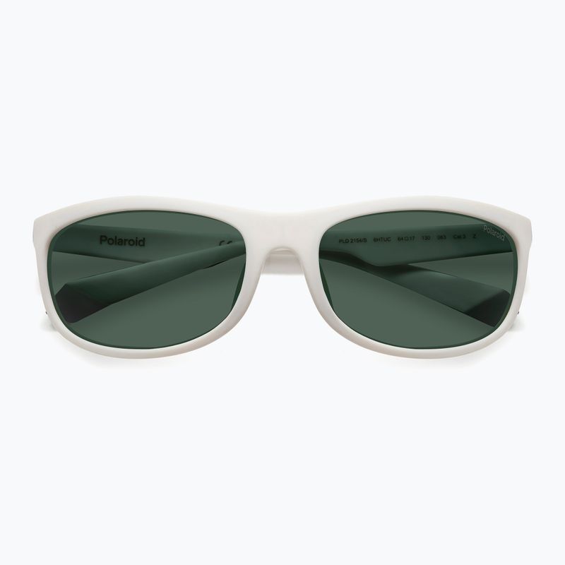Okulary przeciwsłoneczne Polaroid PLD 2154/S matte white/green polarized 4