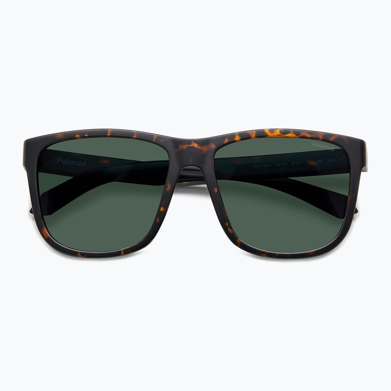 Okulary przeciwsłoneczne męskie Polaroid PLD 2155/S matte brown havana/green polarized 4