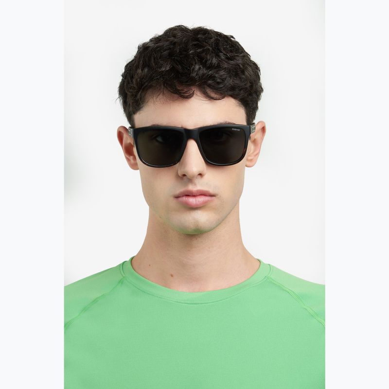 Okulary przeciwsłoneczne męskie Polaroid PLD 2155/S matte brown havana/green polarized 6