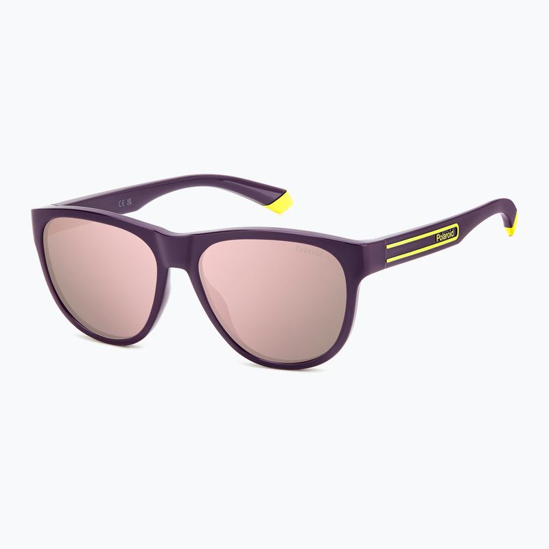 Okulary przeciwsłoneczne Polaroid PLD 2156/S violet/rose gold multilayer polarized 2