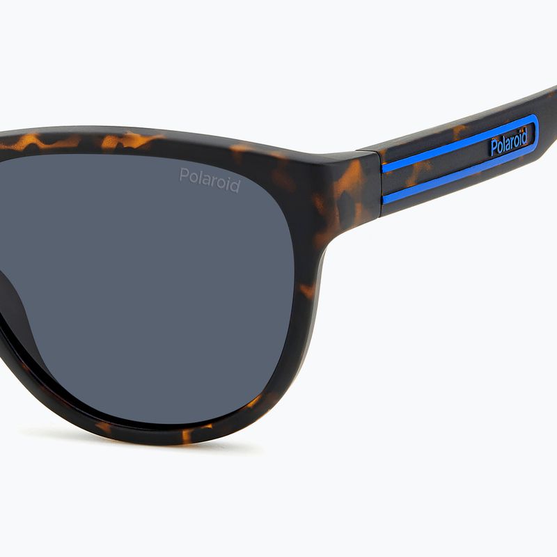 Okulary przeciwsłoneczne Polaroid PLD 2156/S matte brown havana/blue polarized 5