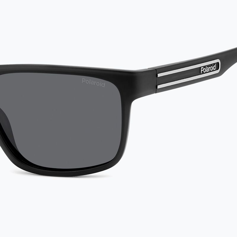 Okulary przeciwsłoneczne męskie Polaroid PLD 2571/S matte black/grey polarized 5