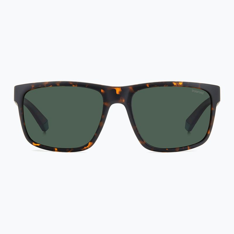 Okulary przeciwsłoneczne męskie Polaroid PLD 2157/S matte brown havana/green polarized 3