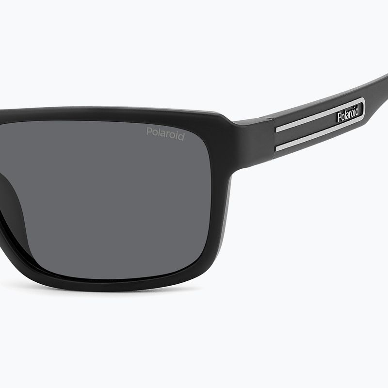 Okulary przeciwsłoneczne męskie Polaroid PLD 2158/S black/grey polarized 5