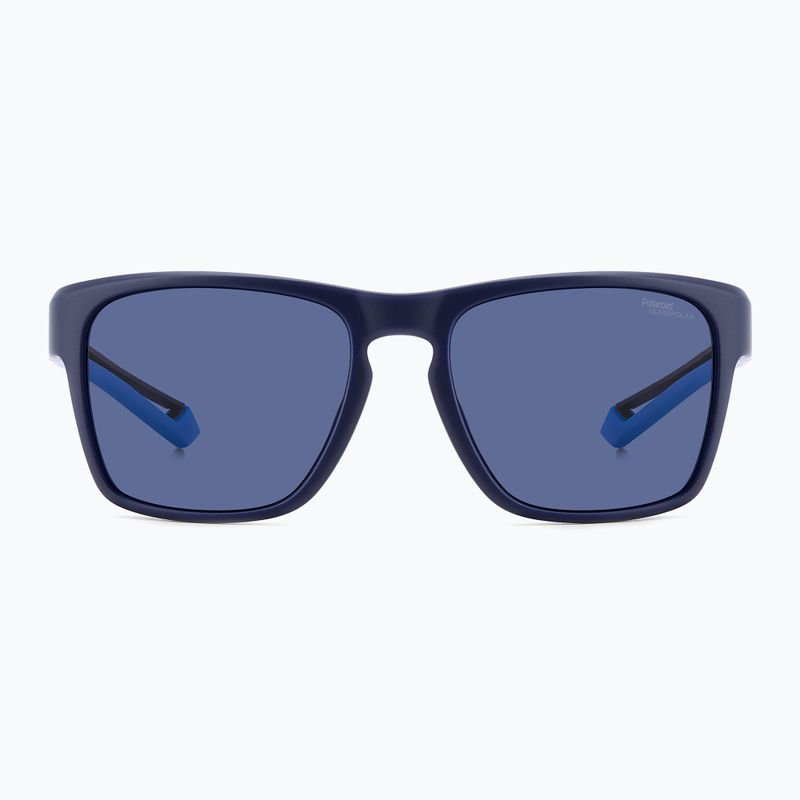 Okulary przeciwsłoneczne męskie Polaroid PLD 7052/S matte blue/blue polarized high contrast 3