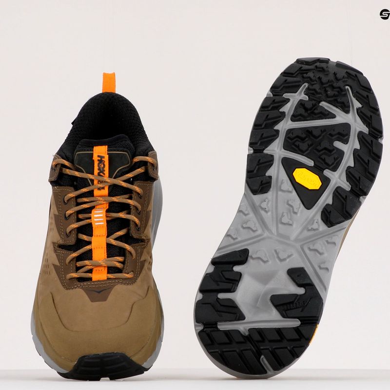 Buty trekkingowe męskie HOKA Kaha Low GTX otter/persimmon 9