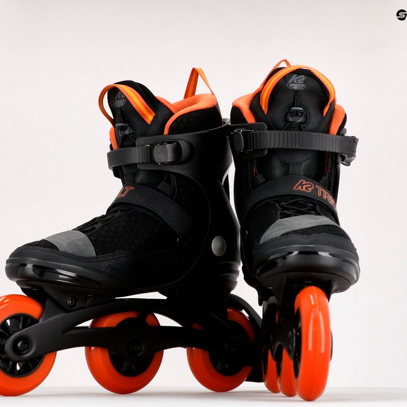 Rolki męskie K2 Trio LT 100 2022 black/orange 11