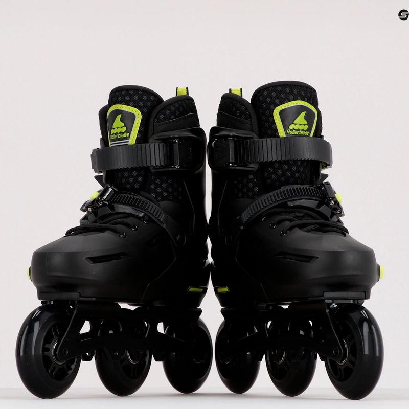 Rolki dziecięce Rollerblade Apex 3WD Jr black/lime 13