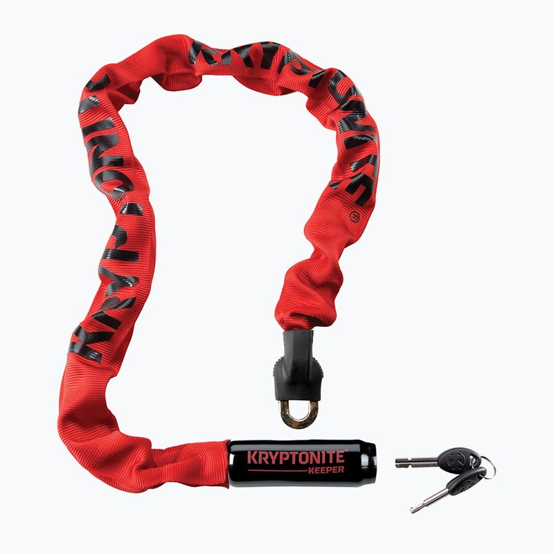 Zapięcie rowerowe Kryptonite Keeper 785 Integrated Chain red