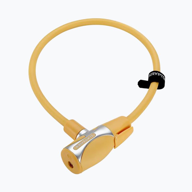 Zapięcie rowerowe Kryptonite KryptoFlex 1265 Key Cable orange