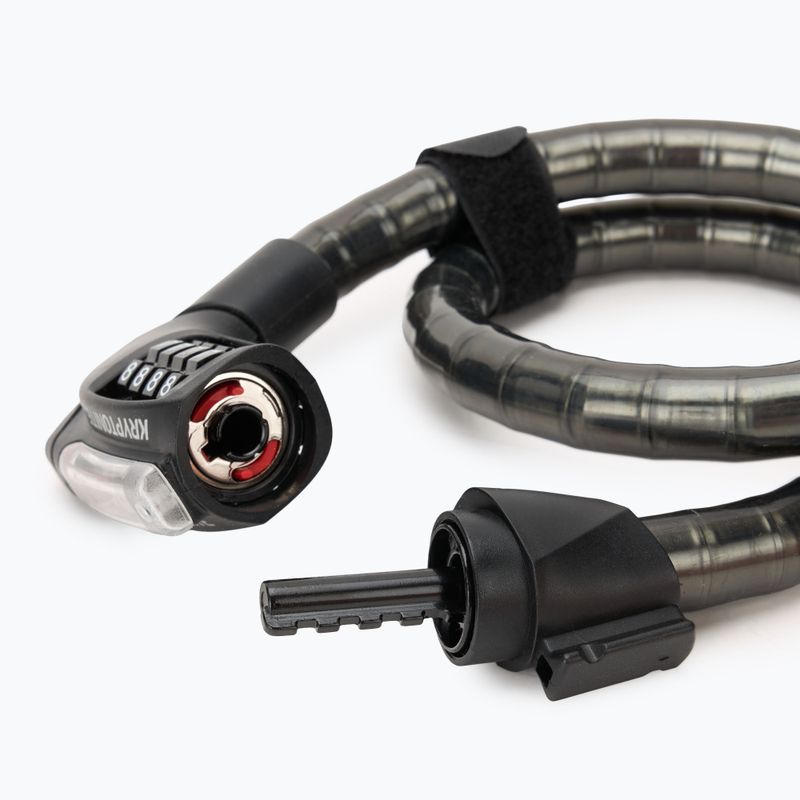 Zapięcie rowerowe Kryptonite KryptoFlex 2080 Armored Combo Cable black 3