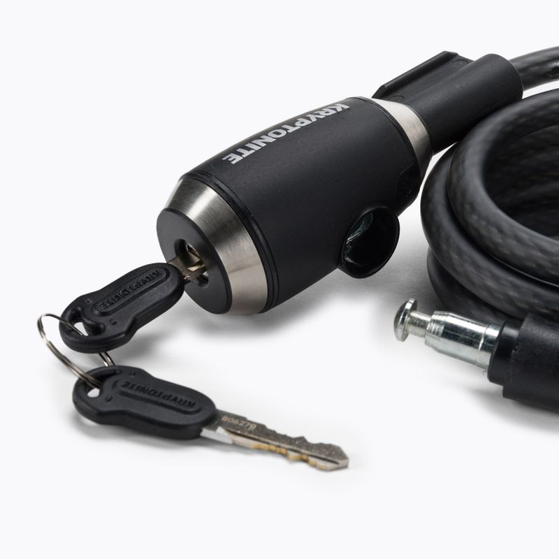 Zapięcie rowerowe Kryptonite KryptoFlex 1018 Key Cable black 3