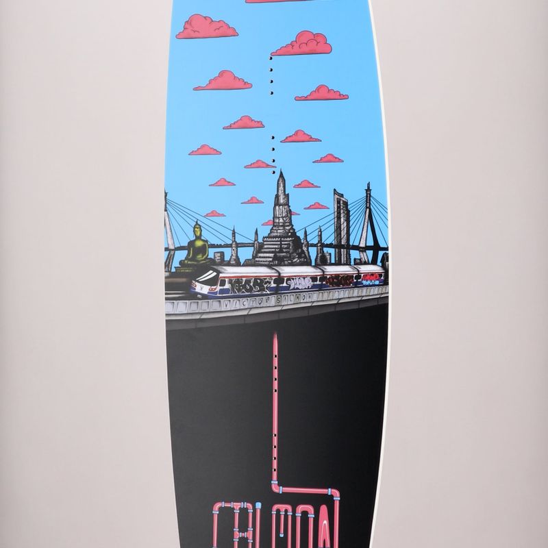 Deska wakeboardowa Slingshot Salmon niebieska/czarna/różowa 8