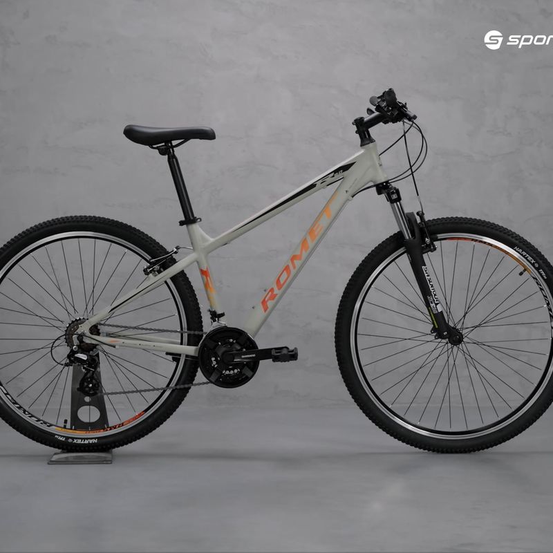 Rower górski Romet Rambler R9.0 szary/pomarańczowy 14