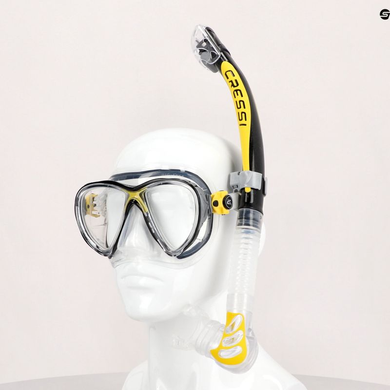 Zestaw do nurkowania Cressi Big Eyes Evolution + Alpha Ultra Dry yellow 6
