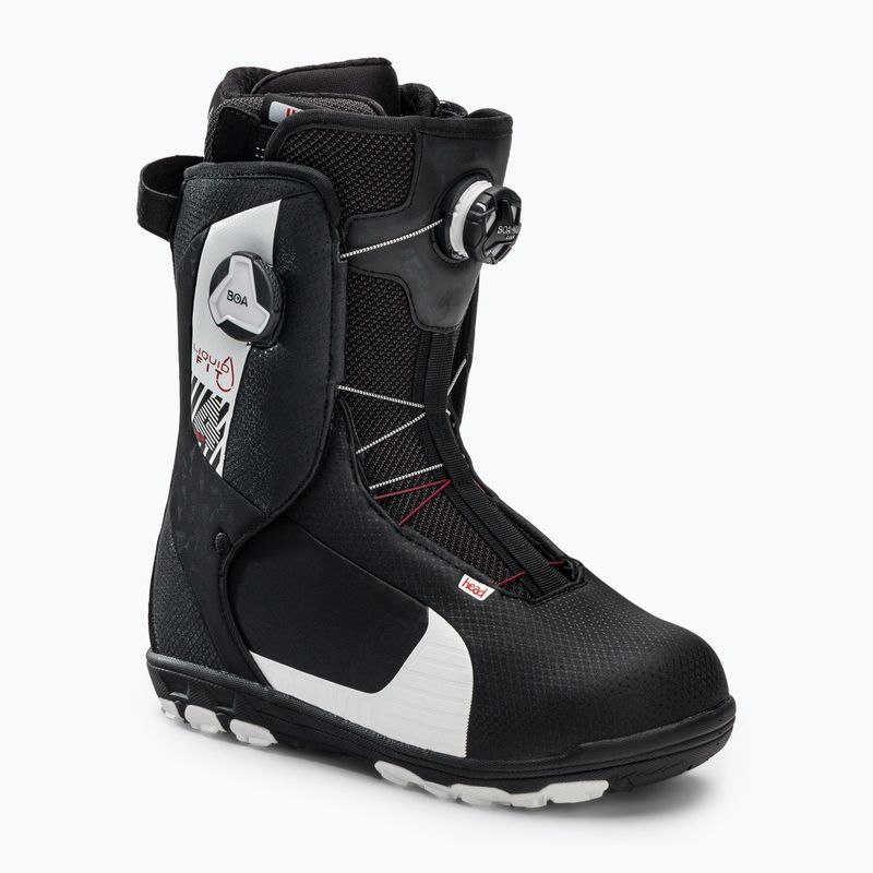 Buty snowboardowe męskie HEAD Four Boa Focus Liquid Fit black/white