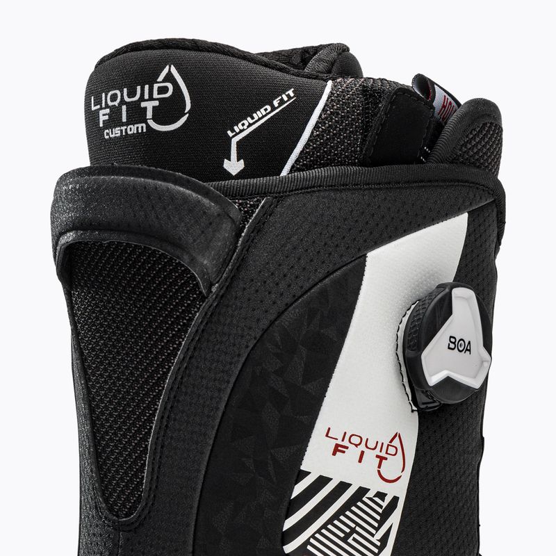 Buty snowboardowe męskie HEAD Four Boa Focus Liquid Fit black/white 7