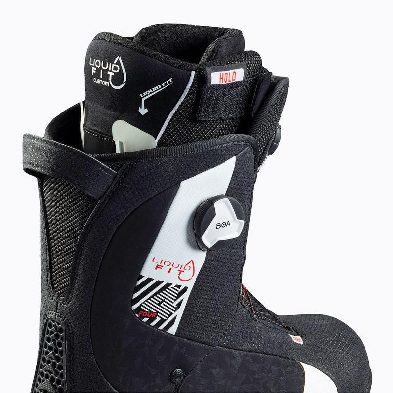Buty snowboardowe męskie HEAD Four Boa Focus Liquid Fit black/white 12